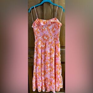 Pink and Orange Dress